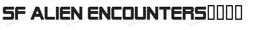 SF Alien Encounters字体转换